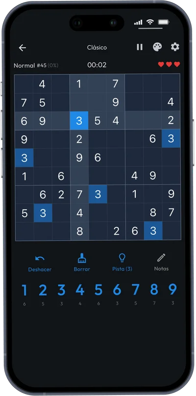 Modo Sudoku Clásico Modo Sudoku Clásico
