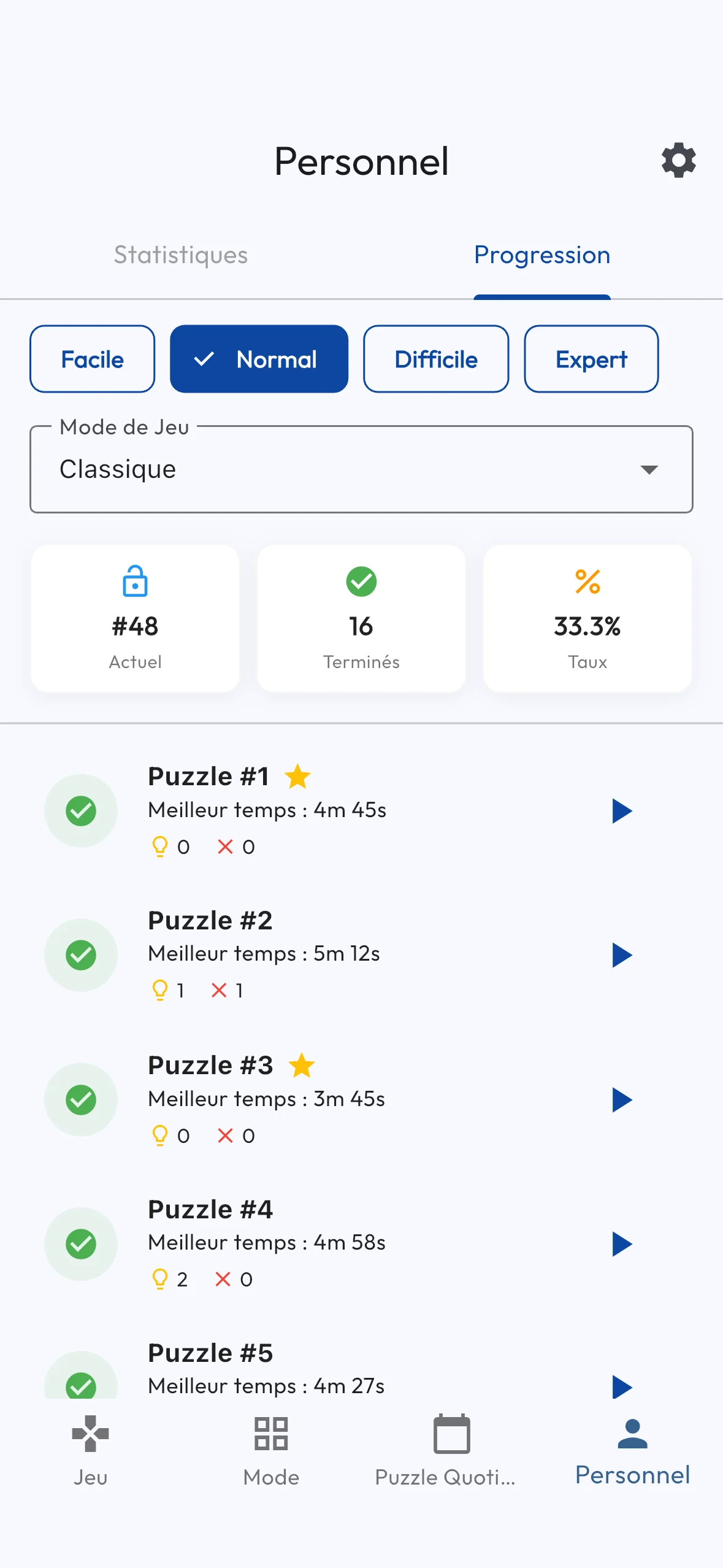 Suivez Votre Progression et Statistiques Suivez Votre Progression et Statistiques