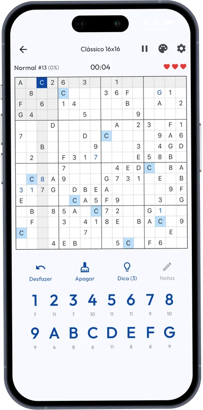 Modo Sudoku 16x16 Modo Sudoku 16x16