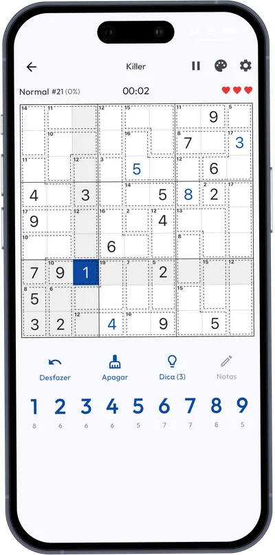 Modo Killer Sudoku Modo Killer Sudoku