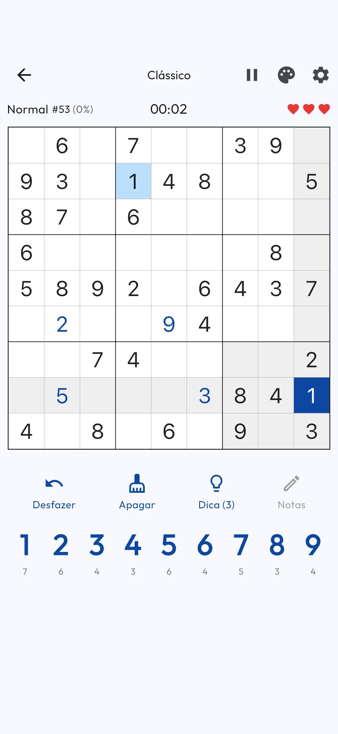 Sudoku Clássico Sudoku Clássico